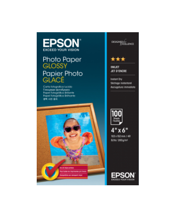 Papier Epson Photo Glossy [ 200g | 10x15cm | 100 sheets ]