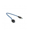 Delock Moduł Keystone Gniazdo USB 3.0 A(F) > USB 3.0 A(F) z kablem - nr 2