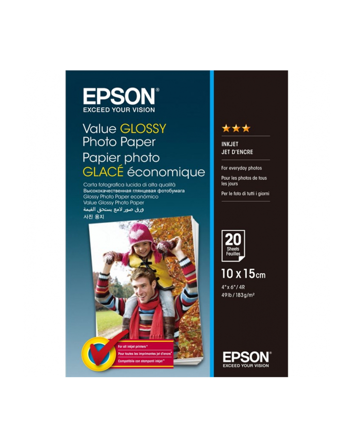 Papier Epson Value Photo | 10x15cm | 20 ark główny