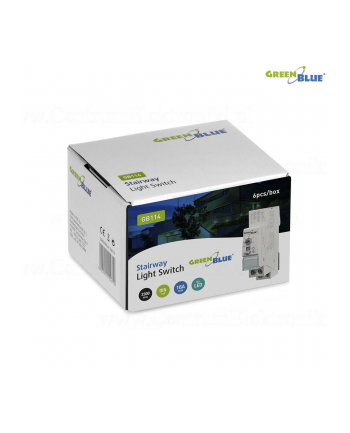 GreenBlue GB114 Automat schodowy na szynę DIN regulacja 30s-10m max 2300 W