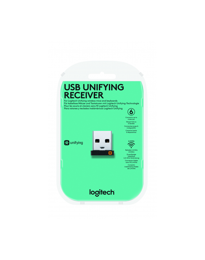 logitech USB Unifying Receiver-USB-EMEA-CLAMSHELL główny