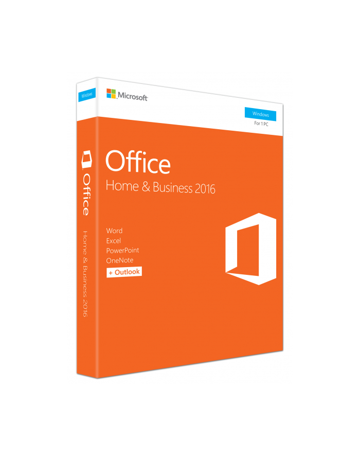 microsoft T5D-02808 Office Home and Business 2016 Win German EuroZone Medialess P2 główny