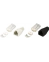 LOGILINK - Wtyki RJ45 FTP kat.6 z osłonką - szare,100szt. - nr 21