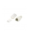 LOGILINK - Wtyki RJ45 FTP kat.6 z osłonką - szare,100szt. - nr 28