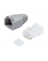 LOGILINK - Wtyki RJ45 UTP kat.6 z osłonką - szare,100szt. - nr 13