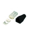 LOGILINK - Wtyki RJ45 UTP kat.6 z osłonką - szare,100szt. - nr 16