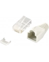 LOGILINK - Wtyki RJ45 UTP kat.6 z osłonką - szare,100szt. - nr 18