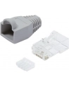 LOGILINK - Wtyki RJ45 UTP kat.6 z osłonką - szare,100szt. - nr 21