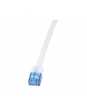 LOGILINK Płaski Patch cord U/UTP kat.6, biały 0,5m - nr 2