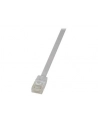 LOGILINK Płaski Patch cord U/UTP kat.6, biały 0,5m - nr 7