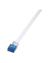 LOGILINK Płaski Patch cord U/UTP kat.6, biały 1m - nr 14