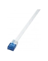 LOGILINK Płaski Patch cord U/UTP kat.6, biały 1m - nr 17