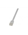 LOGILINK Płaski Patch cord U/UTP kat.6, biały 1m - nr 6