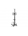 digitus Stojak mobilny pojedynczy z półką, 1xLCD, max. 70'', max. 50kg, VESA max. 600x400 - nr 55