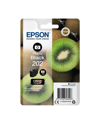 Tusz Epson photo black 202 | 4,1ml | Claria Premium