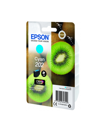 Tusz Epson singlepack 202 cyan | 4,1ml | Claria premium