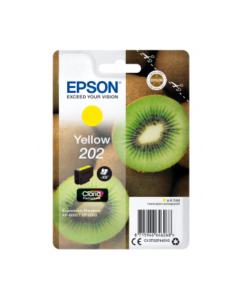 Tusz Epson singlepack 202 yellow | 4,1ml | Claria premium