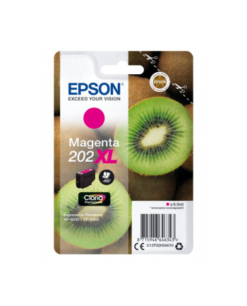 Tusz Epson singlepack 202XL magenta | 8,5ml | Claria premium