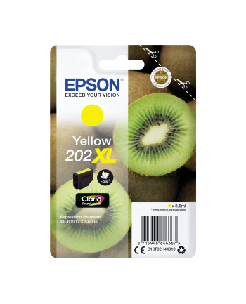 Tusz Epson singlepack 202XL yellow | 8,5ml | Claria premium