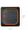 western digital Dysk zewnętrzny WD My Passport Wireless SSD 500GB srebrny - nr 1