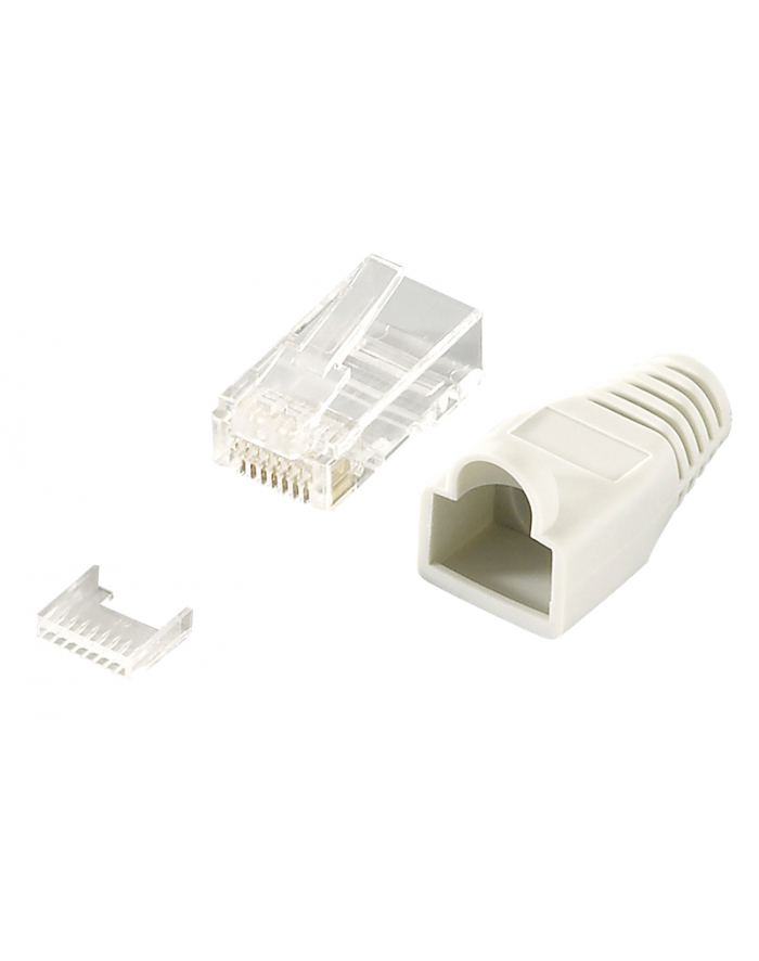 LOGILINK - Wtyki RJ45 UTP kat.6 z osłonką - szare,100szt. główny