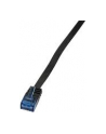 LOGILINK - Patchcord Cat.6 U/UTP, dł. 0.25m, ''SlimLine'', czarny - nr 12