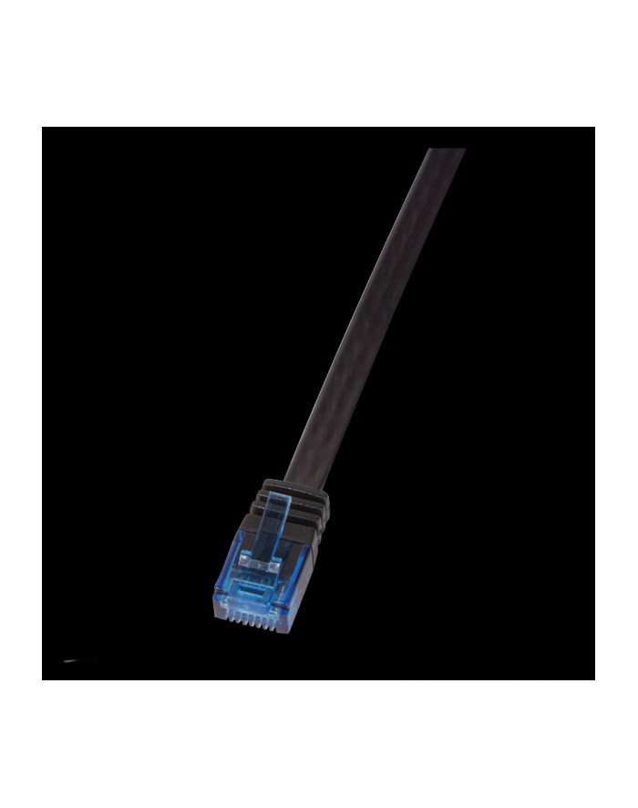 LOGILINK - Patchcord Cat.6 U/UTP, dł. 0.5m, ''SlimLine'', czarny główny