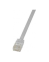 LOGILINK Płaski Patch cord U/UTP kat.6, biały 1m - nr 13
