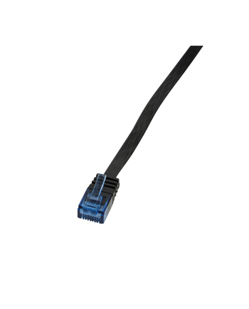 LOGILINK - Patchcord Cat.6 U/UTP, dł. 1m, płaski, ''SlimLine'', czarny