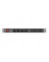 lanberg Listwa zasilająca Rack PDU 1U 4x PL + 4x IEC C13 2m 10A czarna - nr 15