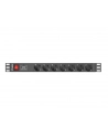 Lanberg  listwa zasilająca Rack PDU 1U 16A, 7x schuco, 2m, czarna - nr 3
