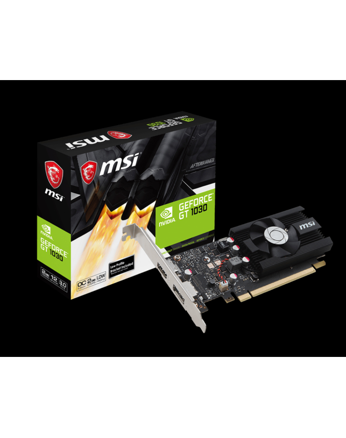 MSI GeForce GT 1030 2GHDR LP OC, 2GB, DP/HDMI/LP/ główny