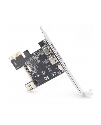 digitus Karta/Kontroler Firewire (400) PCI Exp., 2xZew. 1xZew.(Mini) IEEE1394a 6pin + Mini, Low Profile