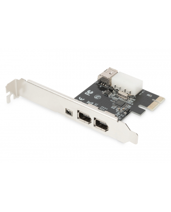 digitus Karta/Kontroler Firewire (400) PCI Exp., 2xZew. 1xZew.(Mini) IEEE1394a 6pin + Mini, Low Profile