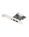 digitus Karta/Kontroler Firewire (400) PCI Exp., 2xZew. 1xZew.(Mini) IEEE1394a 6pin + Mini, Low Profile - nr 26
