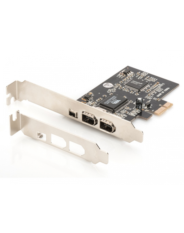 digitus Karta/Kontroler Firewire (400) PCI Exp., 2xZew. 1xZew.(Mini) IEEE1394a 6pin + Mini, Low Profile główny