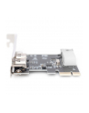digitus Karta/Kontroler Firewire (400) PCI Exp., 2xZew. 1xZew.(Mini) IEEE1394a 6pin + Mini, Low Profile - nr 34