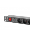 lanberg Listwa zasilająca Rack PDU 1U 4x PL + 4x IEC C13 2m 10A czarna - nr 3
