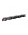 lanberg Listwa zasilająca Rack PDU 1U 7x PL 2m 10A czarna - nr 1