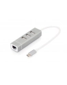 digitus HUB/Koncentrator 3-portowy USB 2.0 HighSpeed Typ C z Fast Etherne - nr 55