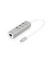 digitus HUB/Koncentrator 3-portowy USB 2.0 HighSpeed Typ C z Fast Etherne - nr 69