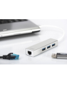 digitus HUB/Koncentrator 3-portowy USB 3.0 SuperSpeed z Gigabit LAN adapter - nr 12