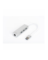 digitus HUB/Koncentrator 3-portowy USB 3.0 SuperSpeed z Gigabit LAN adapter - nr 14