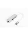 digitus HUB/Koncentrator 3-portowy USB 3.0 SuperSpeed z Gigabit LAN adapter - nr 16
