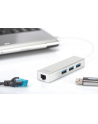 digitus HUB/Koncentrator 3-portowy USB 3.0 SuperSpeed z Gigabit LAN adapter - nr 20