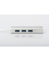 digitus HUB/Koncentrator 3-portowy USB 3.0 SuperSpeed z Gigabit LAN adapter - nr 22