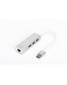 digitus HUB/Koncentrator 3-portowy USB 3.0 SuperSpeed z Gigabit LAN adapter - nr 26