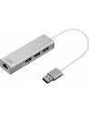 digitus HUB/Koncentrator 3-portowy USB 3.0 SuperSpeed z Gigabit LAN adapter - nr 30