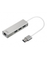 digitus HUB/Koncentrator 3-portowy USB 3.0 SuperSpeed z Gigabit LAN adapter - nr 36