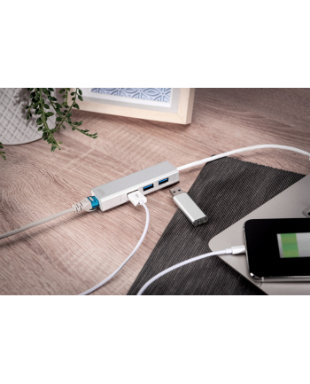 digitus HUB/Koncentrator 3-portowy USB 3.0 SuperSpeed z Gigabit LAN adapter nr 1